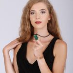 Rooted in Strength Malachite Necklace – Africa-shaped pendant that symbolizes heritage, healing, and personal empowerment.