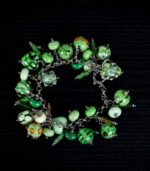Matcha Latte bracelet with jade, cream, and soft green glass beads from L’Africaine Boutique.