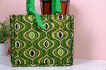 Ankara emerald wave handbag - Image 4