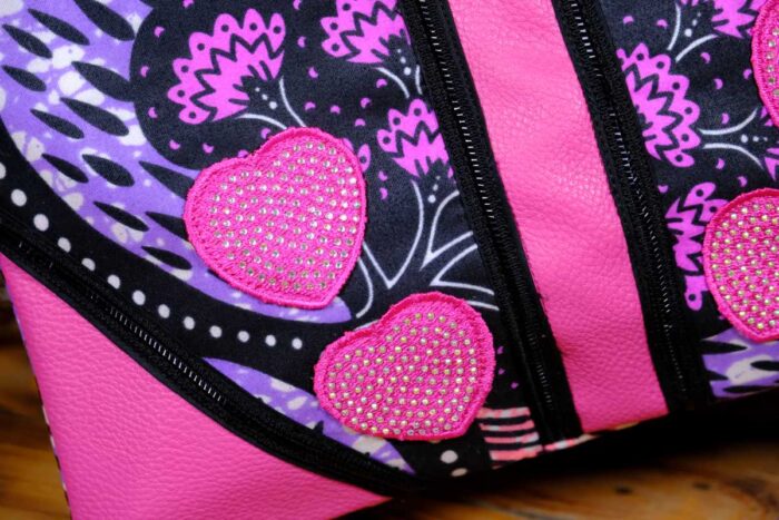 Ankara heart tassel clutch - Image 3