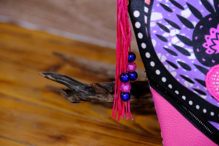 Ankara heart tassel clutch - Image 4