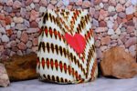 Ankara red heart bucket - Image 3